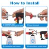 DUSICHIN Pressure Washer Short Gun Foam Cannon 1/4" Quick Connector,Car