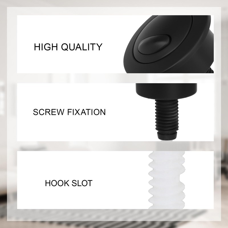 Black Toilet Flush Button, Dual Flush Toilet Push Button, Adjustable