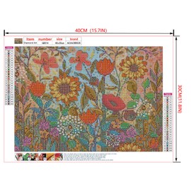 5D Diamond Painting Kits for Adults Beginners,Colored dopamine Diamond Art Full Drill Round Dots,Gem Art Crafts Diamond DIY Kits for Wall Decor Home Office Decoration(15.7in*11.8in) Without Frame