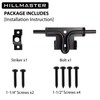Hillmaster Slide Bolt Gate Latch for Wooden Fence Door Lock