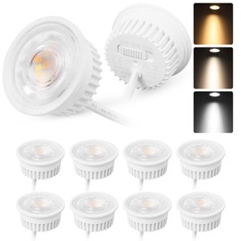 YindaLux Set of 10 LED Module Dimmable Diameter 50 x 23 mm for Recessed Spotlights Surface-Mounted Spotlight 4.9 W 500 LM 3CCT Warm White 3000 K Natural White 4000 K Cool White 6500 K IP44 Waterproof