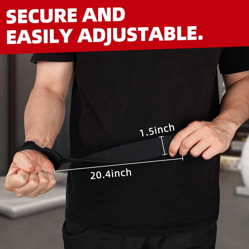 LOCONHA 2 Pair Lifting Straps for Weightlifting, Bodybuilding, Strength Training