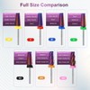 5 in 1 Cross Cut Nail Drill Bit, Tungsten Carbide
