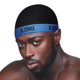 Red by Kiss Fashion Wave Cap, Ultra-Stretch Fit, Durable Elastic Band, All Day Hair Compression, Perfect Layering with Durag