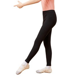 Dayrose Black Leggings Kids, Girls High Waisted Leggings for Dance, Yoga, Girls Workout Leggings for 12-13 Years