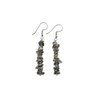 Labradorite Drop Earrings, Natural, Clumps, 5-8 mm, 925 Silver, Sterling