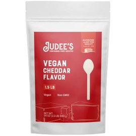 Judee’s Vegan Cheddar Flavor Powder 1.5lb (24oz) - 100% Non-GMO, Vegan, Gluten-Free & Nut-Free - Great Dairy Cheese Powder Alternative - Made in USA - Use in Sauces, Seasonings, and Soups