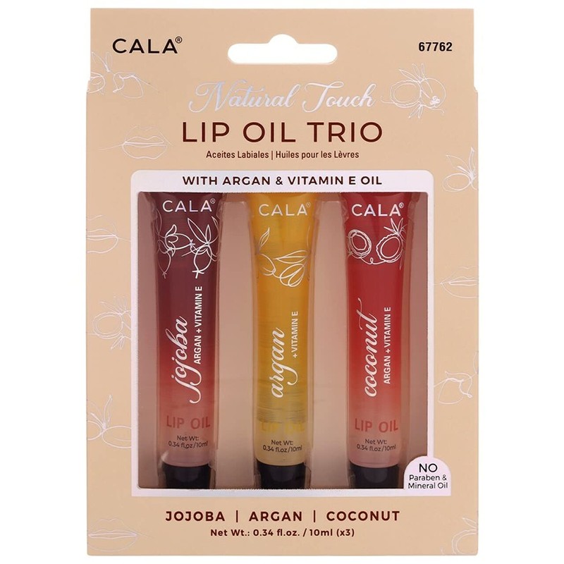 Feel Foxy TRÍO DE ACEITE DE LABIOS JOJOJOBA, ARAGONA, COCO