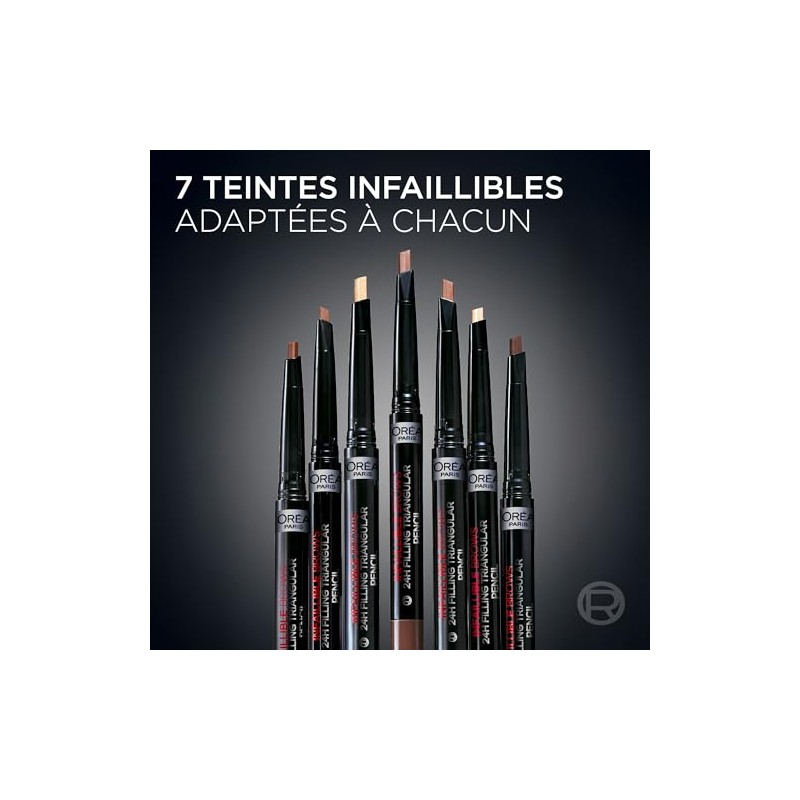 L'Oréal Paris, Lápiz de Cejas Retractil, Infallible Brows Triangular Pencil,