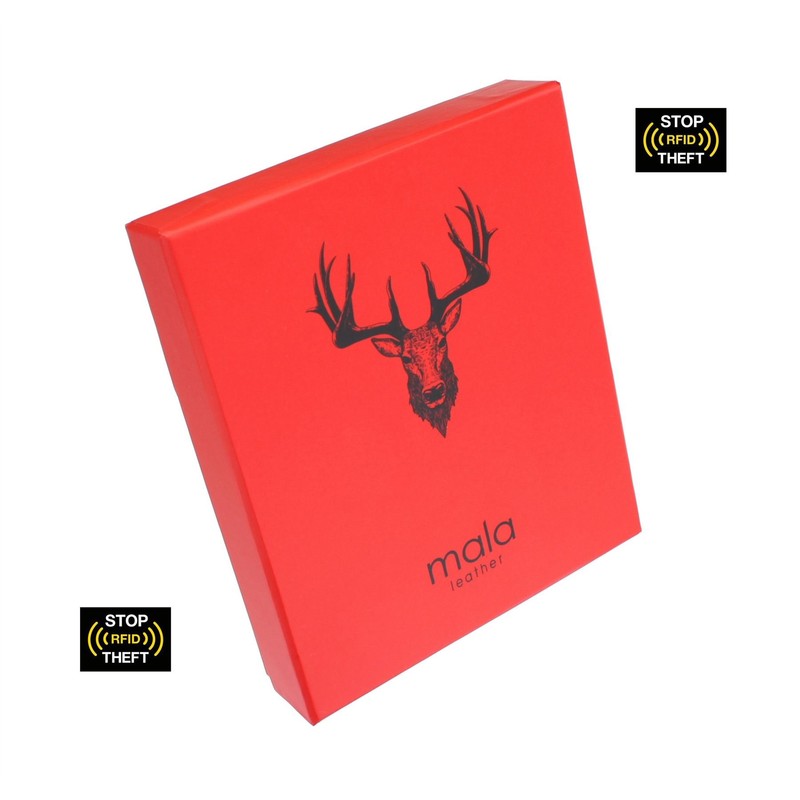 Mala Braemar Range Leather Purse RFID 3449_7 Black