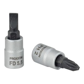 Proxxon 23739 Slotted Head Cone Point Set/Grub Screws 5.5 mm FD 5.5 Drive 6.3 mm (1/4 ')