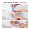 Glamnetic Press On Nails - Goal Digger | Glossy, Semi-Transparent,