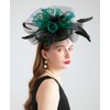 ZYACTU Women's Organza Church Kentucky Hat Fascinato Wedding Cocktail Tea