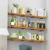6 Pack Shelf Brackets 12cm, Stainless Steel Floating Shelf Bracket,