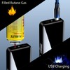 Gold Dragon Arc Lighter - Jet Flame Torch, USB Rechargeable