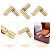 sourcing map 18Pcs Invisible Brass Barrel Hinge, 25x5mm Concealed Hinges,