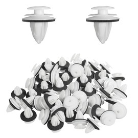 TRKETK Pack of 100 Car Mounting Clips, Door Trim Clips, Universal Car Door Clips with Sponge Pad Design, Plastic Bumper Clips, Reinforcement Clip, Universal Car Accessories