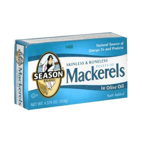 SEASONS MACKEREL FILLETS-4.375 OZ -Pack of 1212