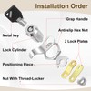 Duraaamo 12 Pack Rv Door Locks for Storage Door 1-1/8''