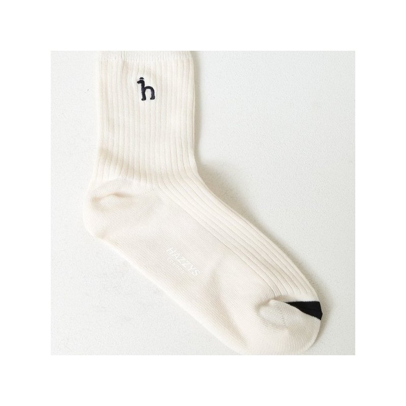 Hazzys (대구신세계)24FW선물추천 여성 화이트 중목 양말 3족 세트 HISS4F221WT (DAEGU