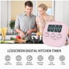 Digital Kitchen Timer/Pink Timer for Kids with Bracket and Hanging