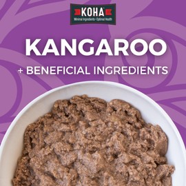KOHA Limited Ingredient Diet Kangaroo Entrée for Dogs - Grain Free Wet Dog Food with No Fillers - Sesnsitive Stomach Kangaroo Dog Food - 13 oz Pack of 12