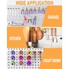 INCLY 60 Pack 4 Inch Black Pegboard Hooks, 1/4" Heavy