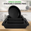 NutriChef 10-Piece Non-Stick Baking Set – Heavy-Duty Carbon Steel Bakeware