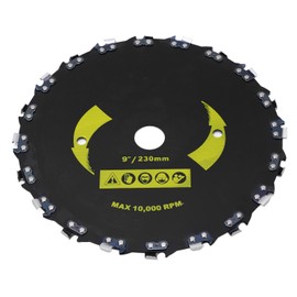 Right Angle Chain Disc Alloy Steel Blade Chainsaw Wheel Disc for Wood Plastic Carving Shaping 9in 20 Teeth