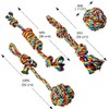 ERKOON Juego de Juguetes de Cuerda para Perros, Pelota de