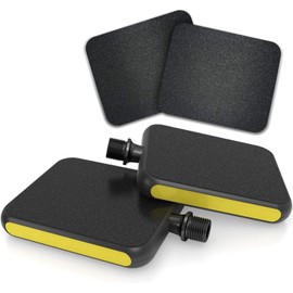 MOTOBICYCLES Reflex Urban Pedal Yellow + 2 Replacement Grip Surfaces - The Ultimate City and Touring Pedal for All Shoe Types - Innovative City Bike, E-Bike Flat Pedals