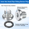 sourcing map 4Pcs M5x0.8 Inner Hex Head Pipe Fitting Plug,
