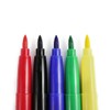 com-four® 5 x Textile Markers Fine Tip Laundry Markers in