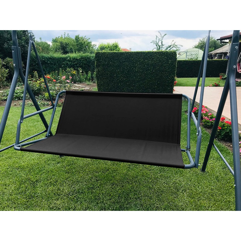 Replacement Swing Seat Cover for Garden Swing Seat Black 138