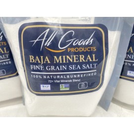 All Goods Products Baja Mineral Baja Mineral Sea Salt –Fine Grain 5 pk. - 16 oz Each 100% Natural  72+ Minerals