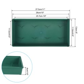 PATIKIL Plastic Design Bowl 3 Pcs 11" Flower Arrangement Base for Centerpiece Decorating