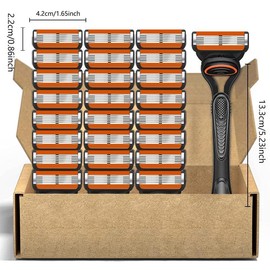 Men's Manual Shaver Kit, Blade Material Is Safe and Rust Proof, Easy To Use and Replace, High-quality Material Can Be Washed with Water As A Whole, Classic Men's Shaving Tool for Shaver Trimmer, Shaving Razors