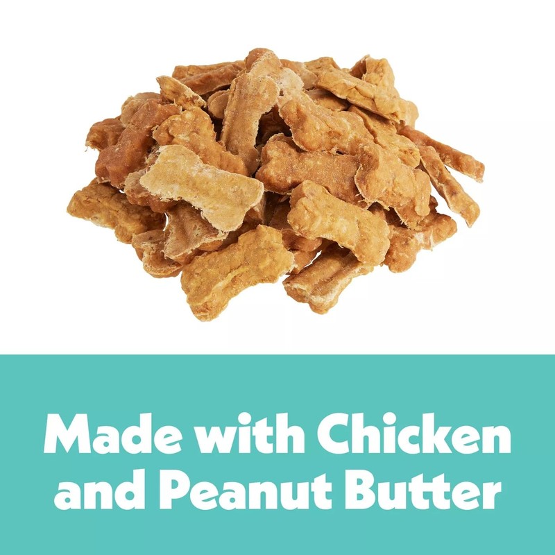 Wiggles & Wags 1 Soft Chews Peanut Butter Recipe Bone-Shaped
