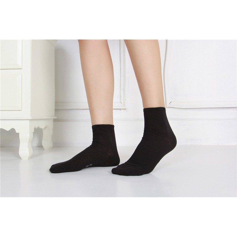 EABERN Womens Thin Cotton Socks,Soft Breathable Casual Above Ankle Crew