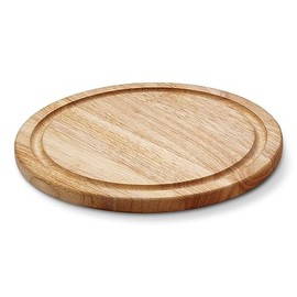 Continenta Round Board with Groove, Wood Light Brown, One Size