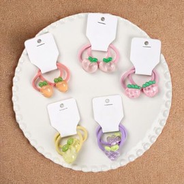 40Pcs (20set) cute Hair Ties No Damage Toddler,Girls Accessories Baby Hair Bows Cute Hair Ties Little girls Hair Accessories,Boutique Baby Girl Hair Ties (Orange,Yellow,Blue)