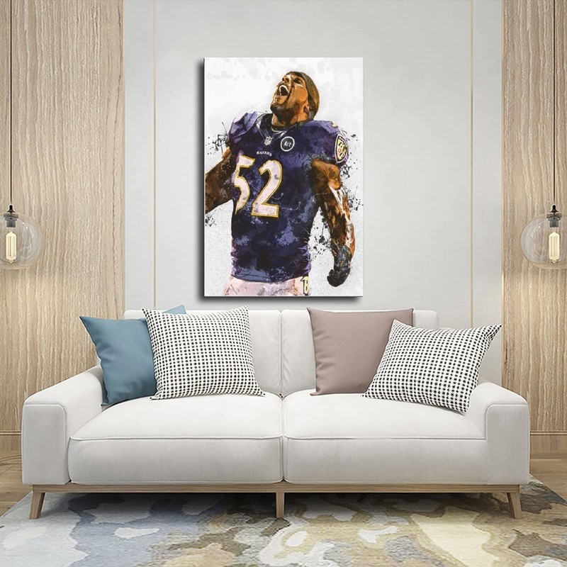 Ray Lewis Poster Canvas Poster Bedroom Decor Sports Landscape Office