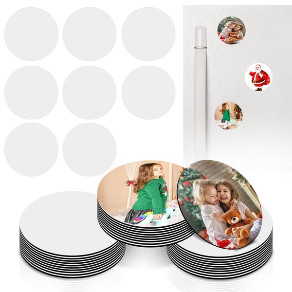 Sublimation Magnet Blanks, 30PCS Sublimation Blank Refrigerator Magnets - Personalized
