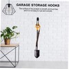 Tofficu 2pcs Wall-Mounted J Shape Double Hooks Heavy Duty Garage