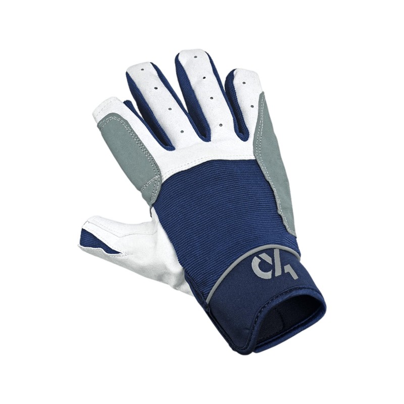 crazy4sailing Sailing Gloves Men & Women Cruising Navy L -