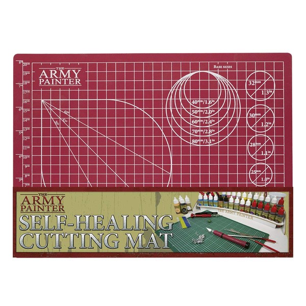 The Army Painter | Self-Healing Cutting Mat | Double Sided PVC Non-Slip Mat | 3-Ply Gridded Miniature and Model Cutting Board, A4 | Tabletop Roleplaying, Boardgames, and Wargames Miniature Modelling