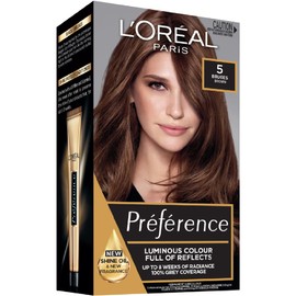 L'Oréal Paris Préférence Permanent Hair Colour - 5 Palma (Intense, Fade-Defying Colour)