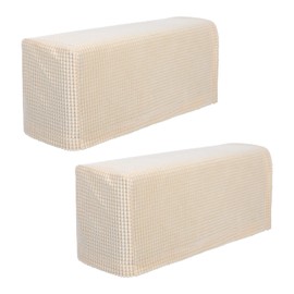 BESPORTBLE Stretch Armrest Covers, Chair Arm Protectors Arm Covers for Chairs Couch Sofa Armchair Slipcover Protector for Recliner Sofa 2pcs ( Beige )