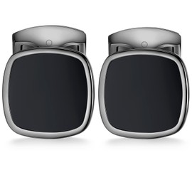 HONEY BEAR Men's Square Cufflinks Wedding Cufflinks Cuff Links, Copper, No Gemstone