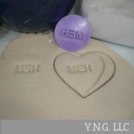 MEH CANDY HEART COOKIE STAMP EMBOSSER MADE IN USA PR5484